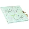Carnet Goldbuch Ribboné taupe 16x16 cm – hârtie albă, imprimeu auriu, închidere coordonată