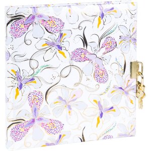 Agendă Goldbuch Orchid Mood White 16x16 cm cu imprimeu...