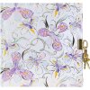 Agendă Goldbuch Orchid Mood White 16x16 cm cu imprimeu aur și mecanism de închidere