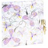 Agendă Goldbuch Orchid Mood White 16x16 cm cu imprimeu aur și mecanism de închidere