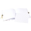 Agendă Goldbuch Orchid Mood White 16x16 cm cu imprimeu aur și mecanism de închidere
