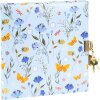 Caiet Goldbuch Secret Garden Blue 16,5 x 16,5 cm, 96 pagini, imprimeu auriu