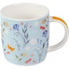 Cană din porțelan Goldbuch Secret Garden Blue – florală, eleganță naturală, albastru deschis