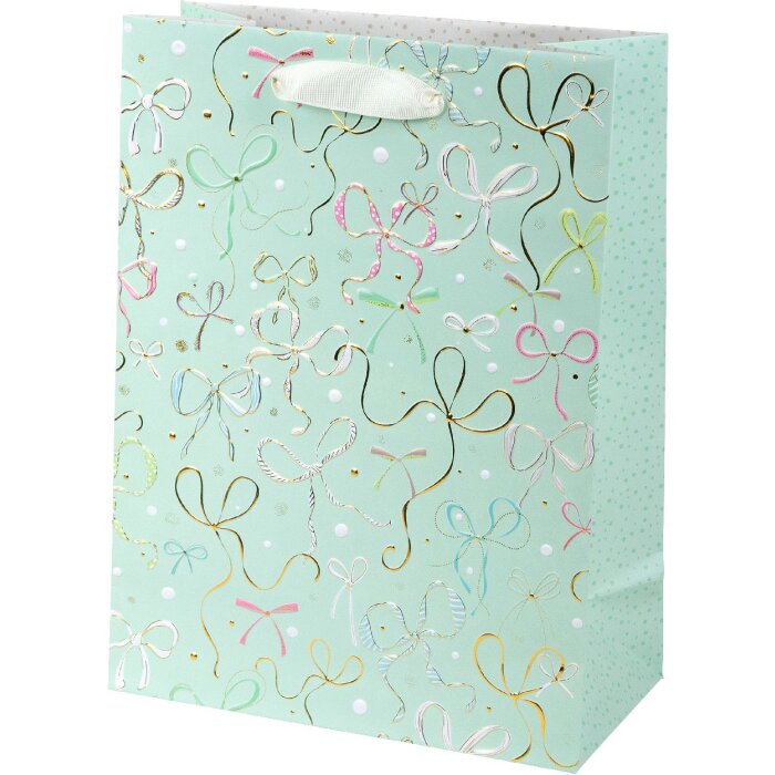 Goldbuch Geschenktasche Ribboné mint 30x21 cm mit Goldprägung