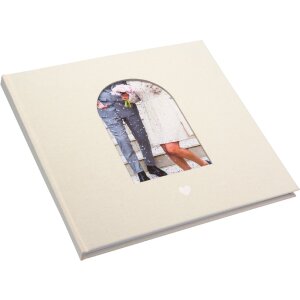 Goldbuch Gästebuch Herzensmoment Beige 24x22 cm