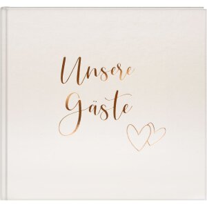 Caiet vizitatori Goldbuch Herzklopfen 24x22 cm, prețuit...