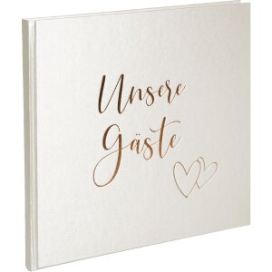 Caiet vizitatori Goldbuch Herzklopfen 24x22 cm, prețuit...