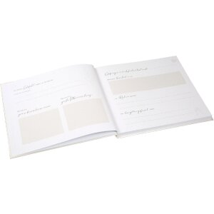 Caiet vizitatori Goldbuch Herzklopfen 24x22 cm, prețuit aurie, ilustrat