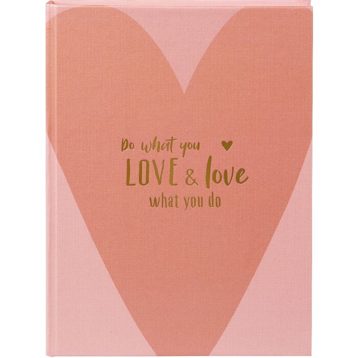Agendă Goldbuch – love what you do, 15x22 cm, cu imprimeu auriu, 200 pagini efalin