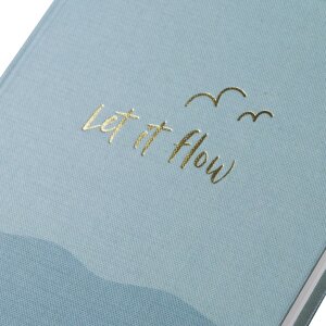 Notițieră Goldbuch „let if flow“ 15x22 cm, 200 pagini, imprimare aur