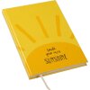 Notițier Goldbuch „create sunshine” – cu imprimeu aur și marcaj de pagină