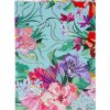 Notebook Goldbuch Velvet Bloom 15x22 cm – 200 de pagini cu imprimeu artistic, legătură cu fire și imprimare aurie în relief