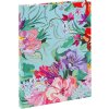Notebook Goldbuch Velvet Bloom 15x22 cm – 200 de pagini cu imprimeu artistic, legătură cu fire și imprimare aurie în relief