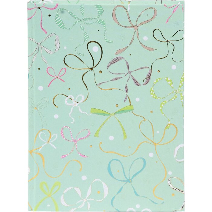 Notebook Goldbuch Ribboné taupe A5 cu închidere cu fir și imprimeu auriu