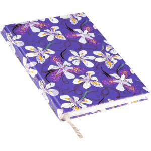 Notebook Goldbuch Orchid Mood Purple, 200 pagini goale, costură cu fir, 15x22 cm