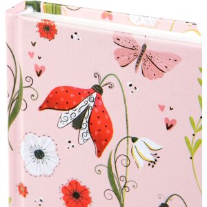 Agendă Goldbuch Secret Garden roz 15x22 cm, 200 pagini goale