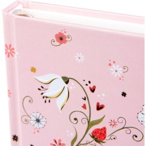 Caiet Goldbuch Secret Garden Ornamental Bug 15x22 cm, cu imprimeu aurie și design floral delicat