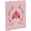 Caiet Goldbuch Secret Garden Ornamental Bug 15x22 cm, cu imprimeu aurie și design floral delicat