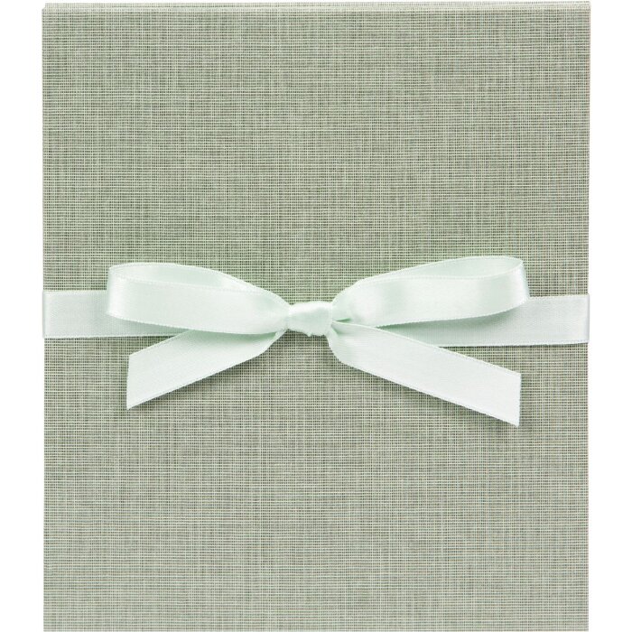 Album foto Leporello Summertime sage green 15,5x19 cm din lemn natural