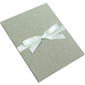Album foto Leporello Summertime sage green 15,5x19 cm din lemn natural