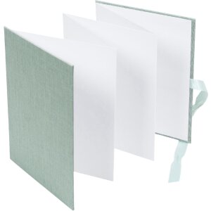 Album foto Leporello Summertime sage green 15,5x19 cm din lemn natural