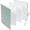 Album foto Leporello Summertime sage green 15,5x19 cm din lemn natural