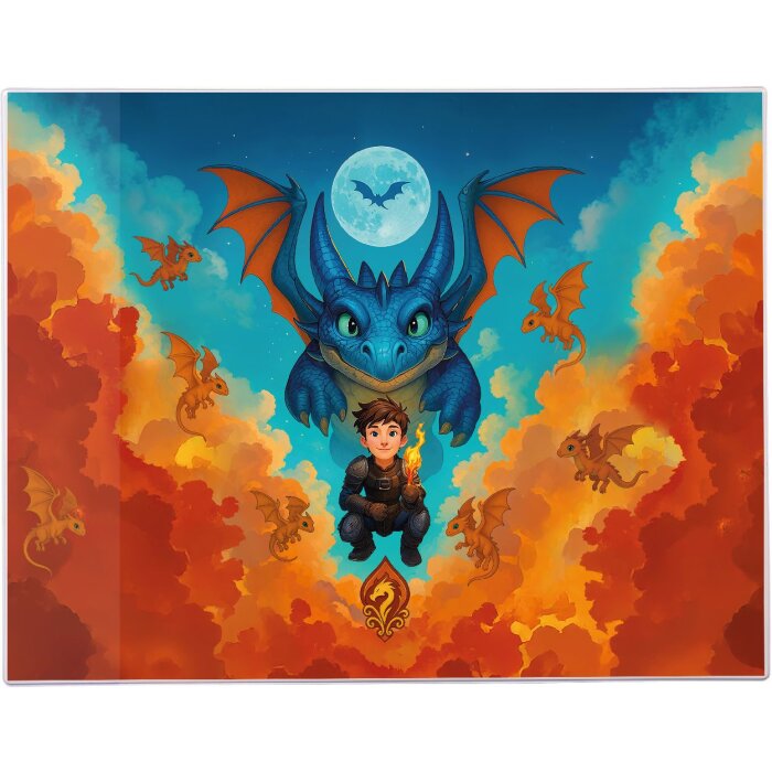 Subțiere ștergabilă Drachenfreund 49x38 cm – pentru copii Goldbuch