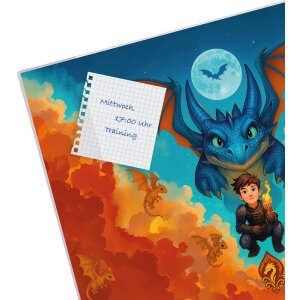Subțiere ștergabilă Drachenfreund 49x38 cm – pentru copii Goldbuch