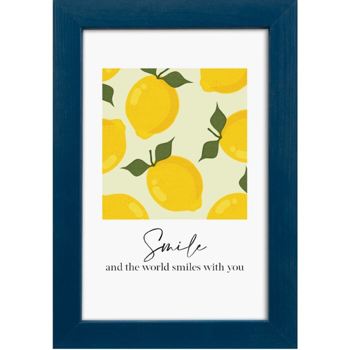 Rama foto Goldbuch Lunaro din lemn, 10x15 cm, culoare indigo