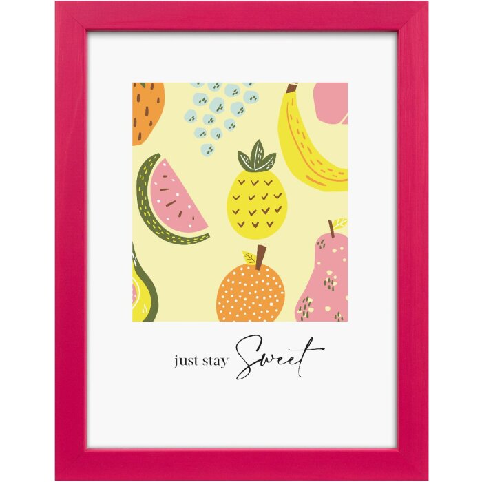 Ramă foto Goldbuch Lunaro roz 15x20 cm din lemn cu sticlă normală