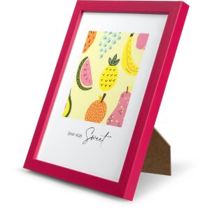 Ramă foto Goldbuch Lunaro roz 15x20 cm din lemn cu sticlă normală