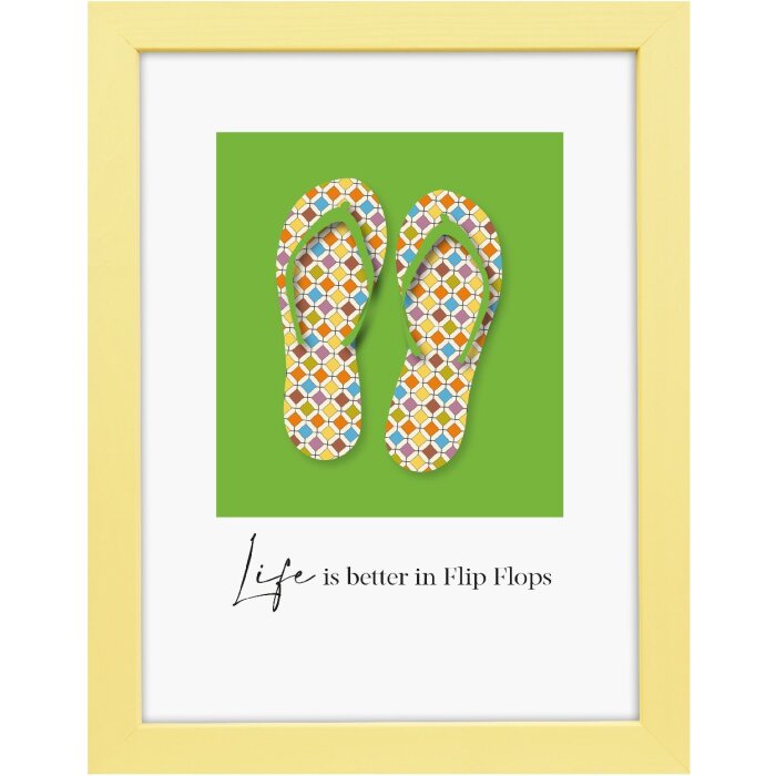 Ramă foto Goldbuch Lunaro 15x20 cm, galbenă din lemn cu sticlă normală