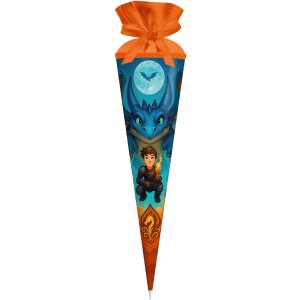 Rămaseta școlară Drachenfreund 70x19 cm, carton lucios, închidere cu filc