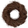 Clayre & Eef Deko Kranz Rattan Braun Ø 40x11 cm rustikal für Tür Wand Tisch Deko