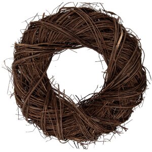 Clayre & Eef Deko Kranz Rattan Braun Ø 35x9 cm rustikal für Tür Wand Tisch Deko