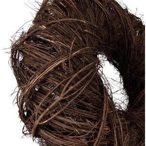 Clayre & Eef Deko Kranz Rattan Braun Ø 50x13...