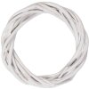 Coroană de Crăciun din rattan alb Ø 10x2 cm – Clayre & Eef