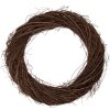 Coroană decorativă din rattan Clayre & Eef, maro, Ø 55x6 cm