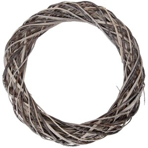 Clayre & Eef 6RO0610XL Dekorationskranz aus Rattan...
