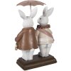 Decorativă iepure cu umbrelă, Clayre & Eef, 13x6x16 cm