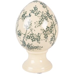 Clayre & Eef Ouă pe picior ceramice galben-verde...