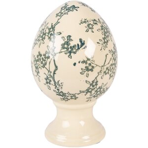 Clayre & Eef Ouă pe picior ceramice galben-verde...