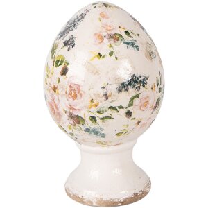 Decorație cu ouă pe picior, Clayre & Eef, bej și roz,...