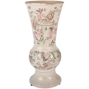 Vază ceramică Clayre & Eef, bej-verde deschis,...