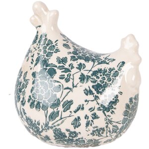 Decor ceramică manuală „Pui” bej-verde,...