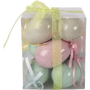 Set de 9 hângere decorative în formă de ou,...