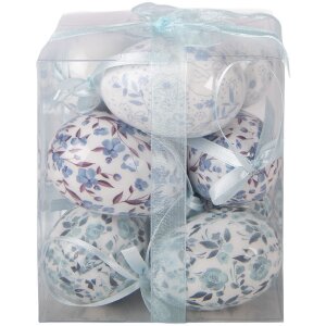 Set de 9 hângere ouă albe și albastre, Ø 5x8...