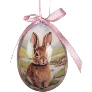 Set de 9 hângăre decorative în formă de ou, Clayre & Eef 66454