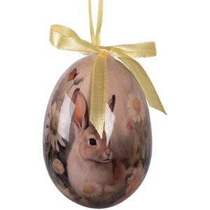 Set de 9 hângăre decorative în formă de ou, Clayre & Eef 66454