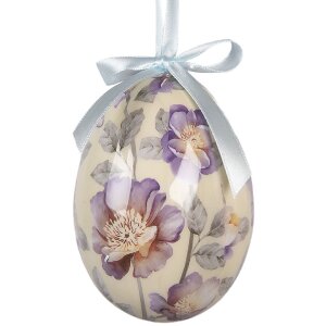 Set de 6 hângări decorative în formă de ou, Clayre & Eef